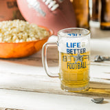Dallas Cowboys Glass Tankard Cup, with Gift Box