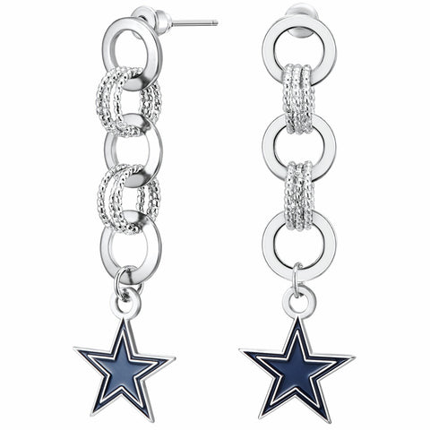 Dallas Cowboys Circle Links Post Earring