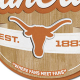 Texas Longhorns 3D Fan Cave Sign