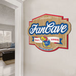 Kansas Jayhawks 3D Fan Cave Sign