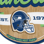 Seattle Seahawks 3D Fan Cave Sign