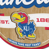 Kansas Jayhawks 3D Fan Cave Sign