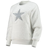 Dallas Cowboys Women's Touch White Milestone Tracker Pullover Sweatshirt