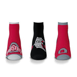 Ohio State Buckeyes Flash Ankle Socks 3-Pack Set